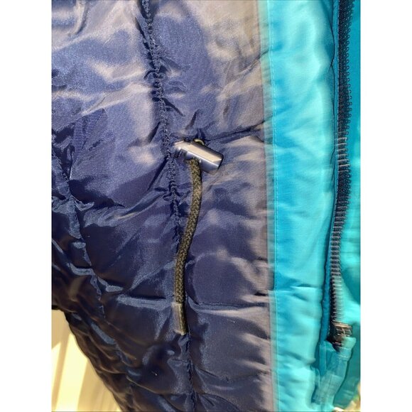 The Toronto Star Newspaper Men’s Winter Coat Parka Navy Aqua Blue XXL Vintage - Picture 13 of 16